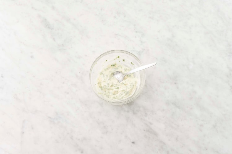 Make tzatziki drizzle