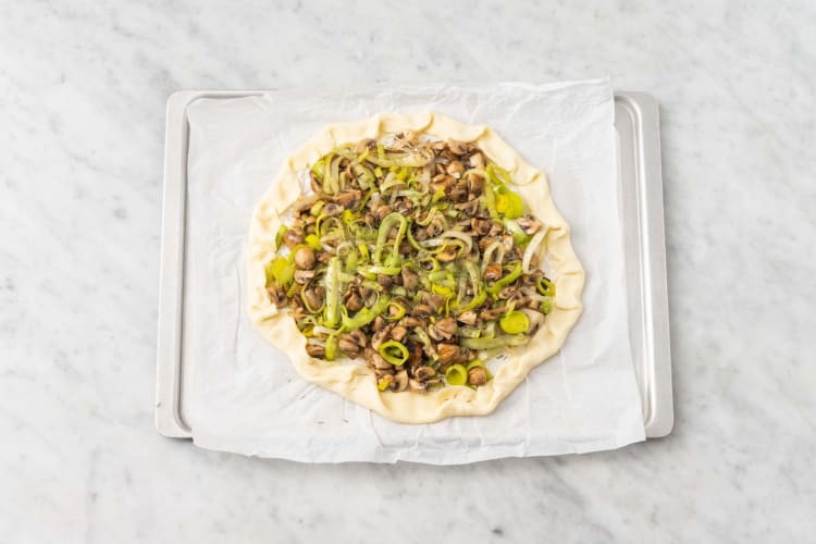 Cuire la tarte fine