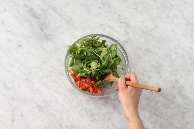 Préparer la salade