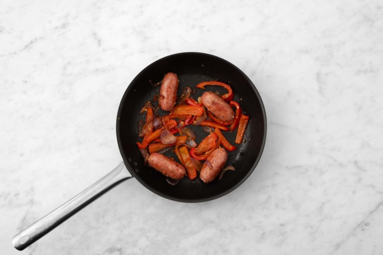 Cuire la saucisse de poulet