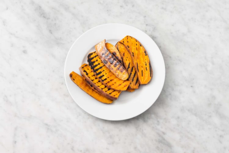 Grill sweet potatoes