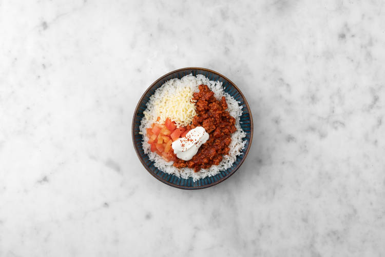 Beef Chilli and Rice Burrito Bowl Recipe HelloFresh