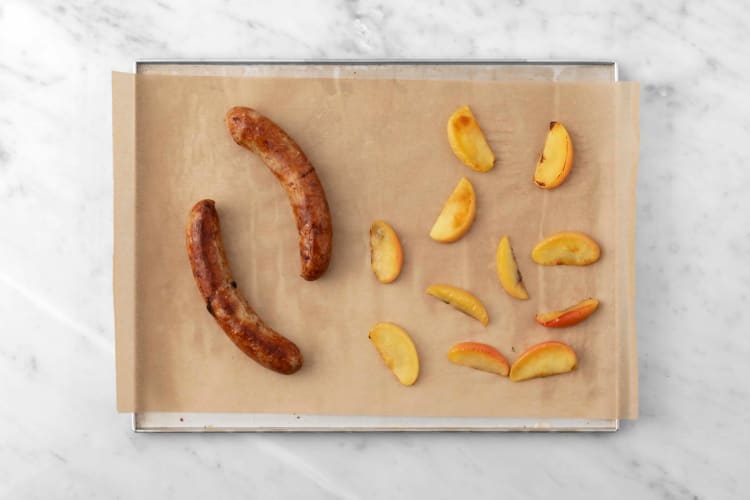 Ovnsbak eple og pølse