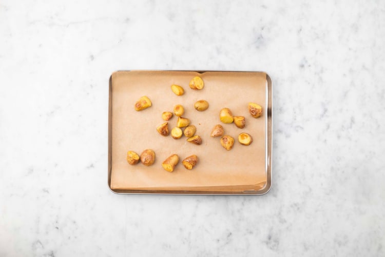 Rôtir les pommes de terre sous vide