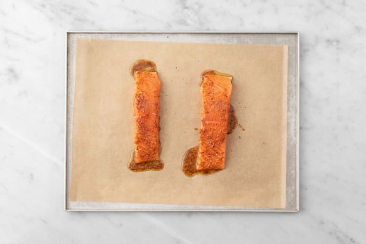 Prep and roast salmon