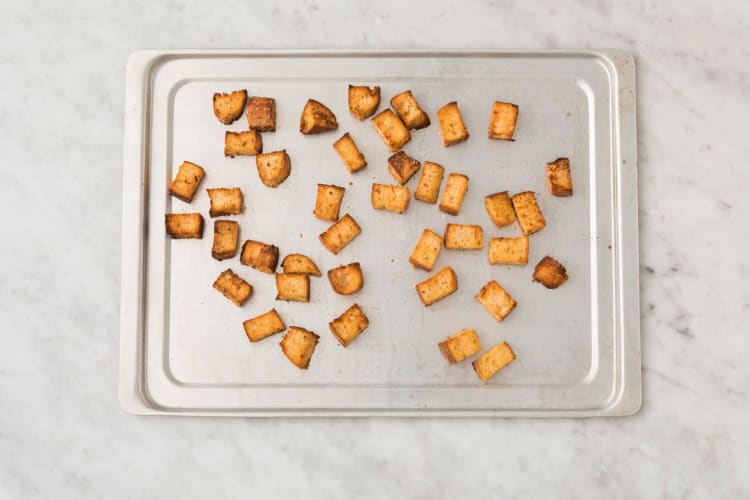 Toast croutons