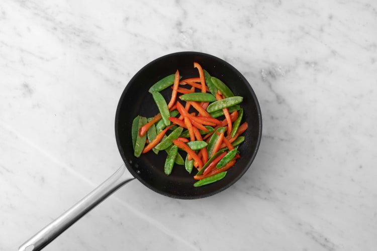 Prep and cook veggies