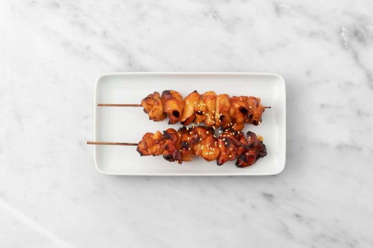 Gochujang Chicken Skewers