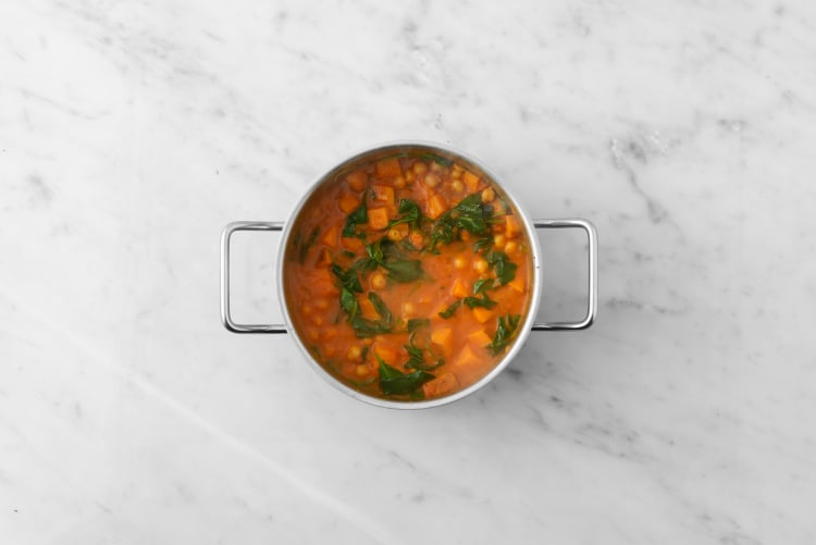 Préparer le curry