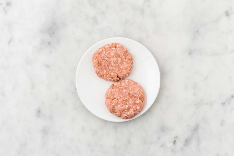 Prep pork patties