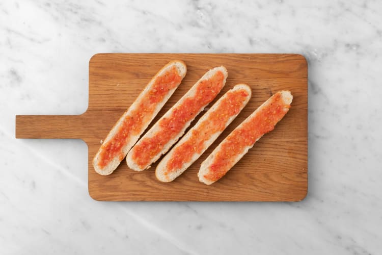 Pan con tomate