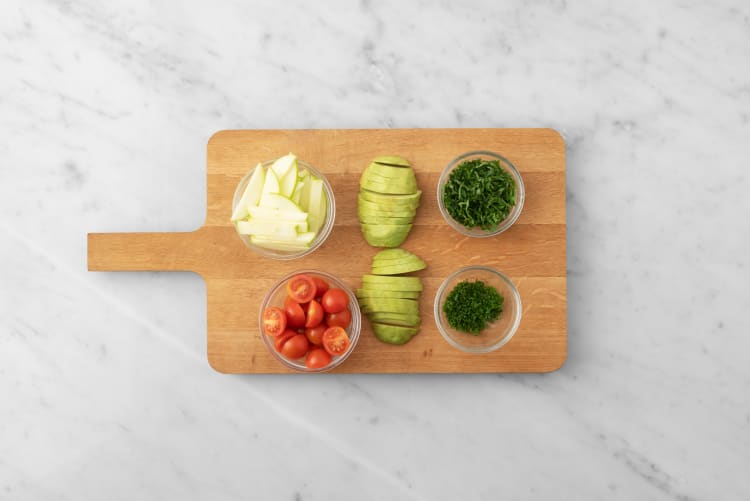 Préparer les légumes 