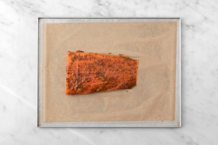 Prep and roast salmon