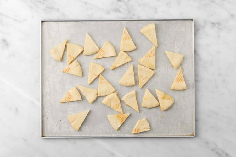 Make flatbread chips