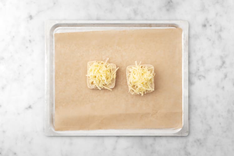Make cheesy toasts
