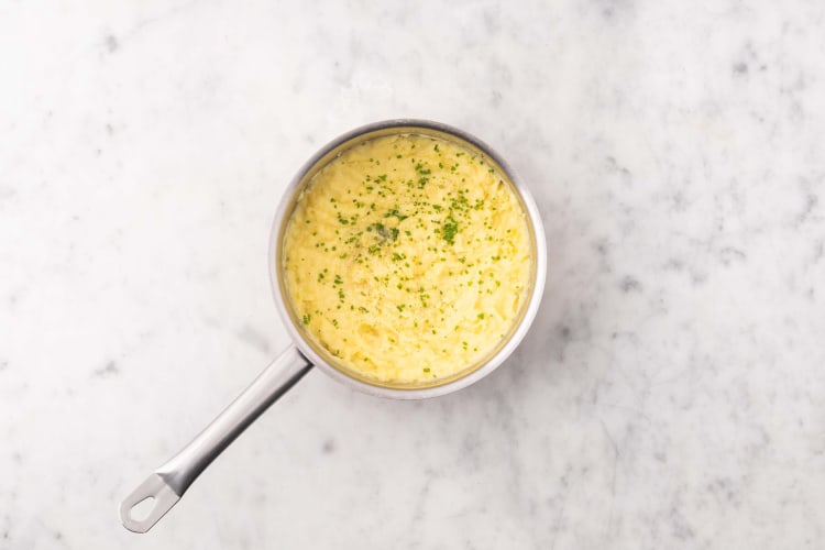 Prep and cook potatoes