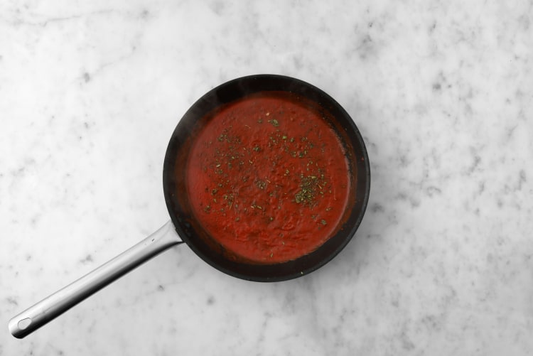 Simmer the Tomato Sauce