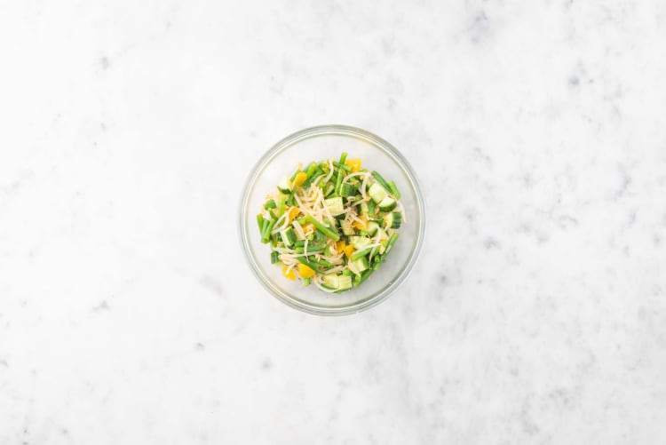 Préparer la salade