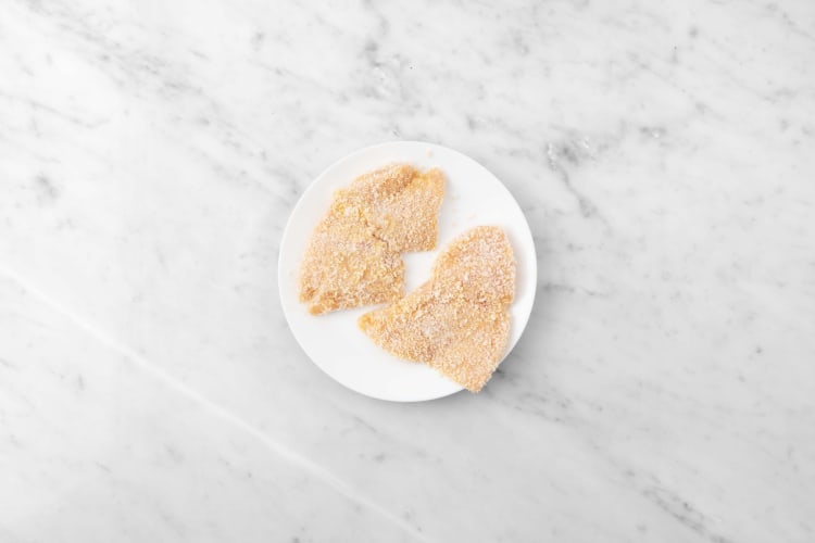 Poulet panieren
