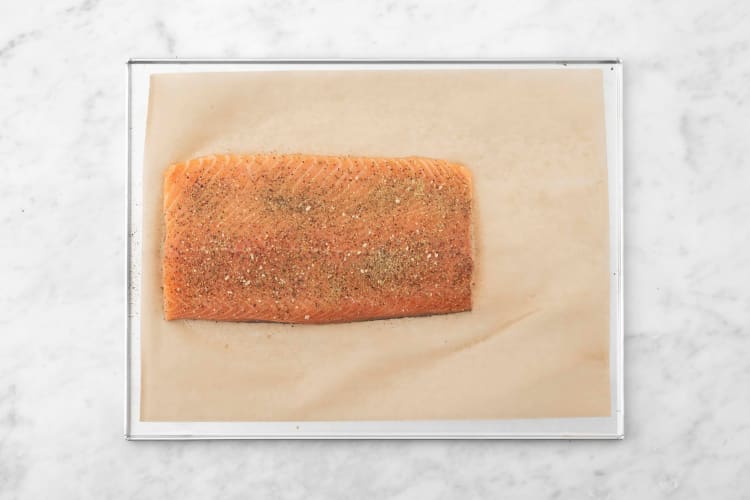 Roast salmon