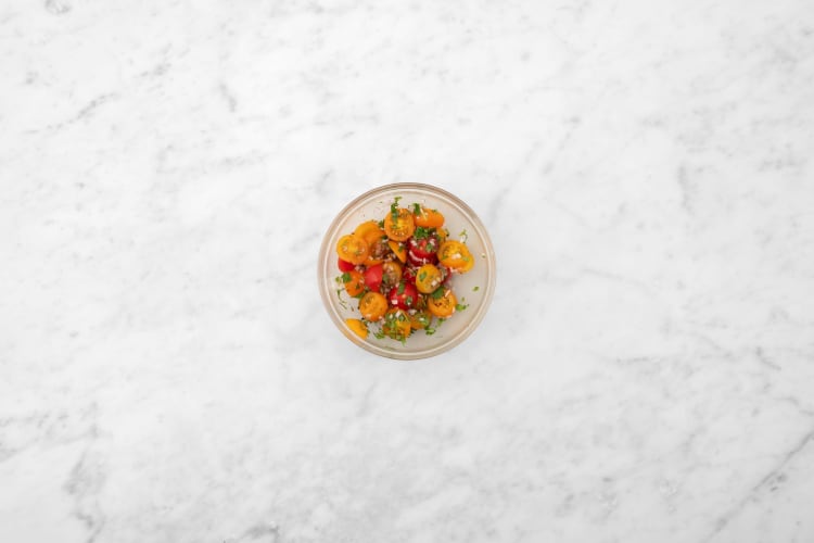 Terminer la préparation et faire  le pico de gallo