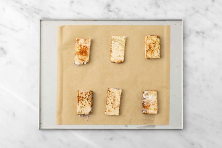 Tofu vorberieten
