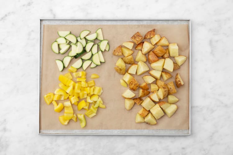 Finish roasting veggies