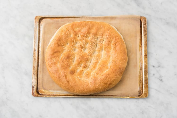 Fladenbrot aufbacken