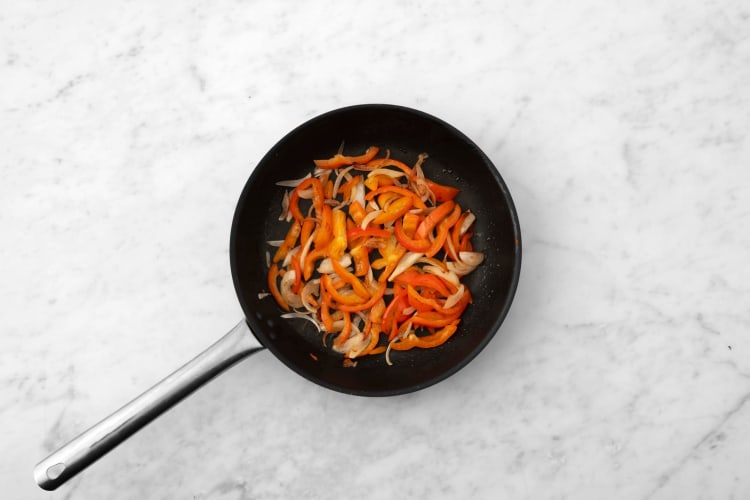 Prep and cook veggies