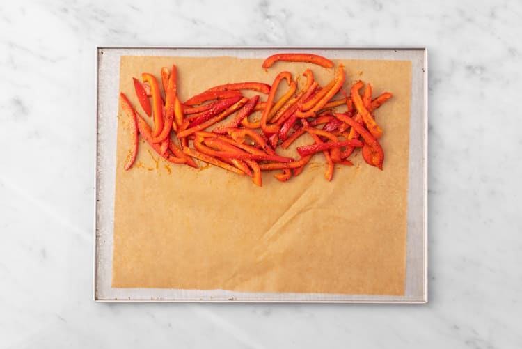 Prep and season peppers