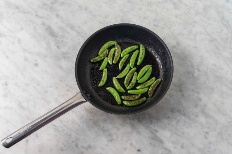 Cook snow peas