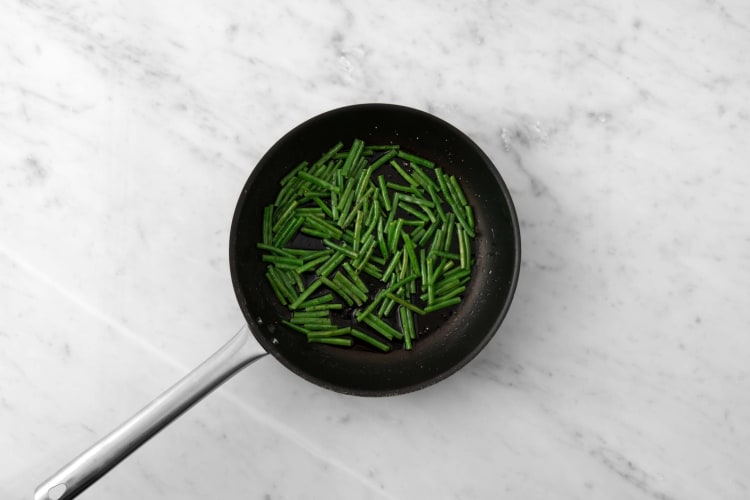 Cook green beans