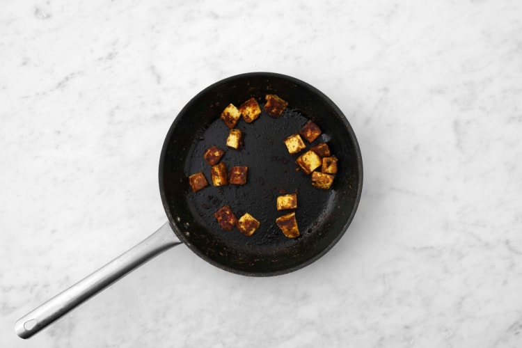 Pan-fry paneer