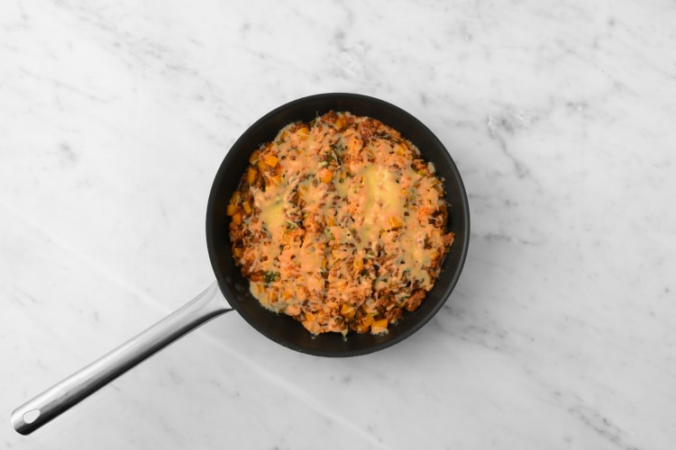 Assemble Beyond Meat® skillet rice