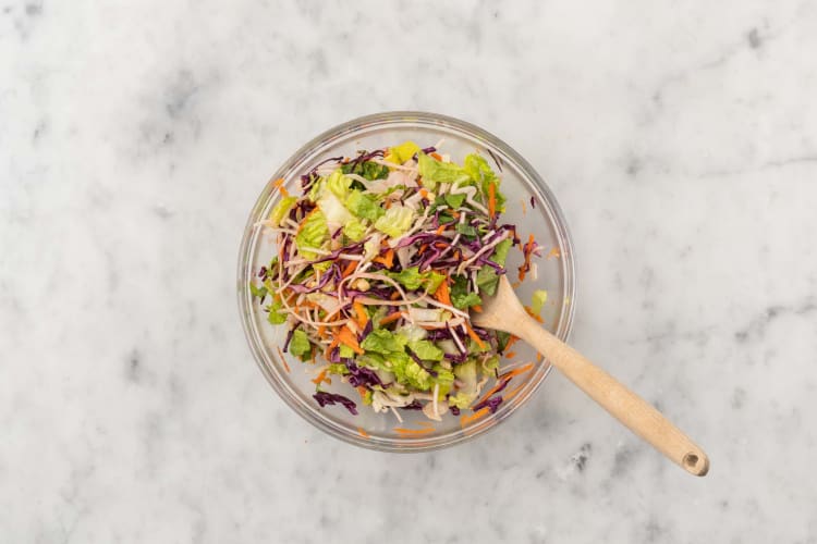 Make the Baby Gem Slaw