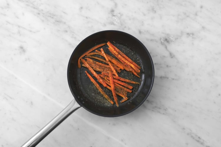 Faire les carottes glacées