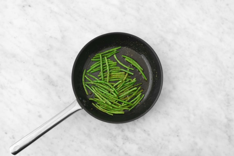 Cook green beans