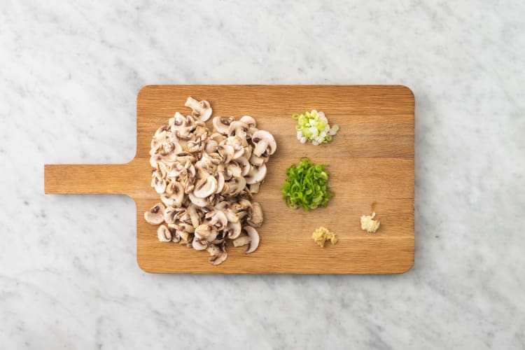 Tagliare gli ingredienti