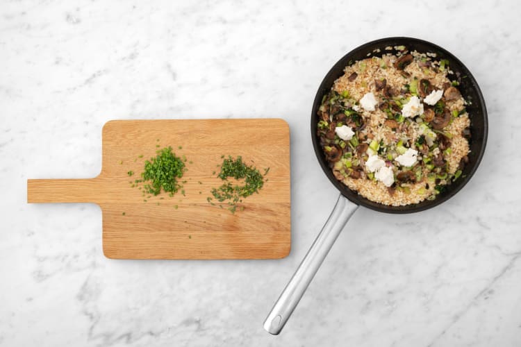 Risotto afmaken