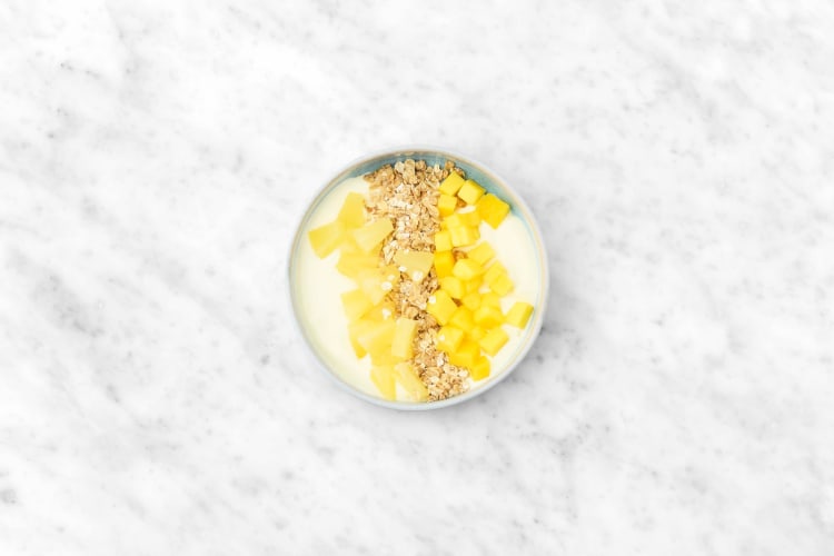 Pineapple and Mango Granola Yoghurt