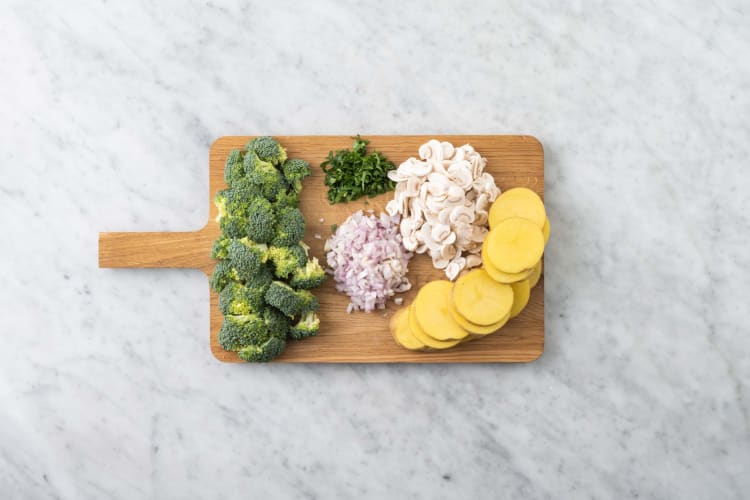 Tagliare gli ingredienti