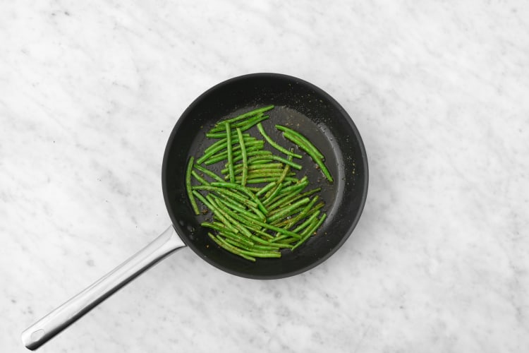 Cook green beans