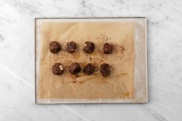 Bake meatballs