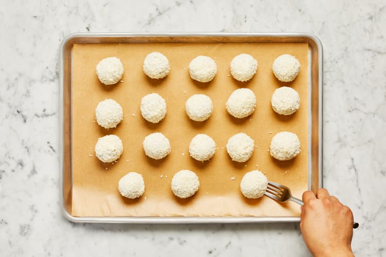Make frosting and finish truffles