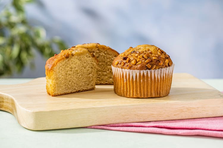 Muffins banane et noix de Grenoble