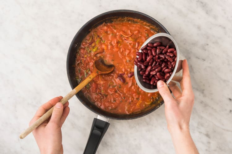 Das Chili kochen