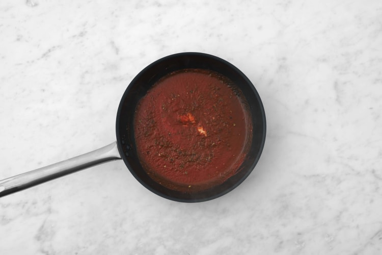 Simmer the Tomato Sauce