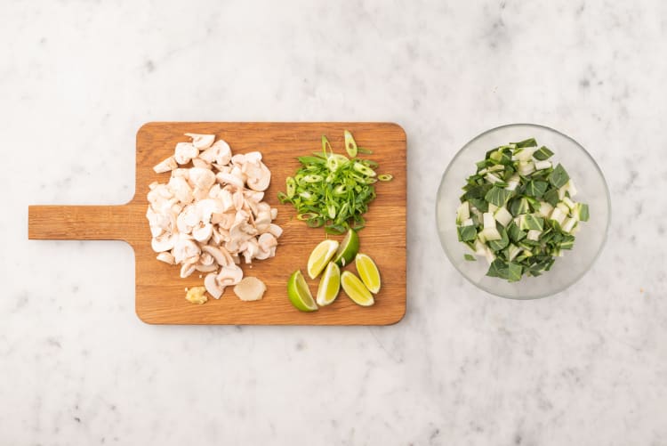 Tagliare gli ingredienti