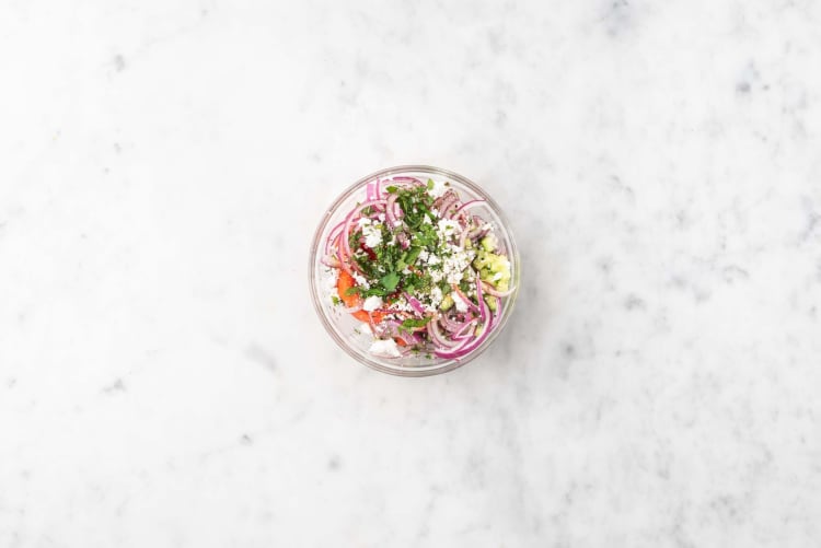 Salade afmaken