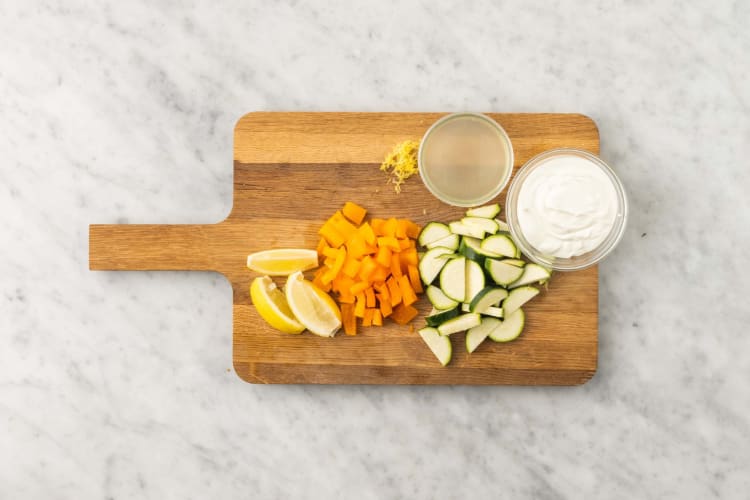 Prep and make lemony yogurt